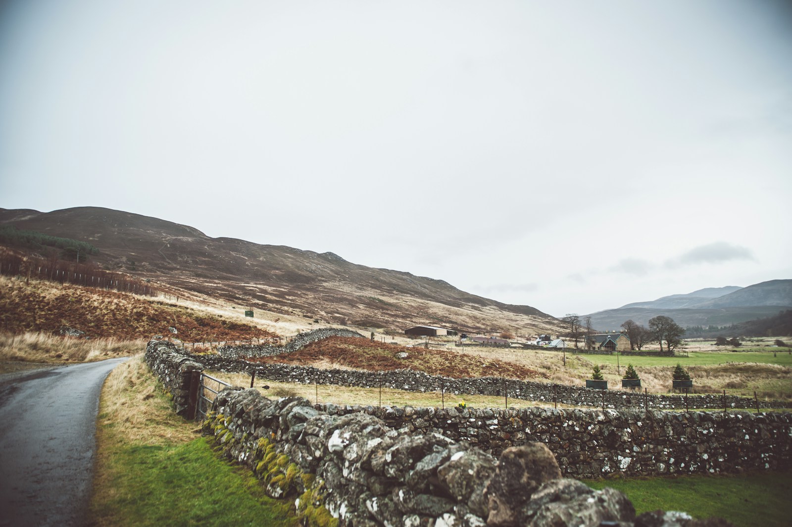 Ancient droving route across open Highland moorland
